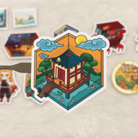 Image 2 of Isometric stickers - Multiple designs