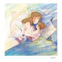 Image 1 of Aquarelle originale "Douceur d'été"