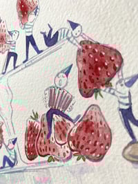 Image 4 of Aquarelle originale "P'tits gourmands #1"