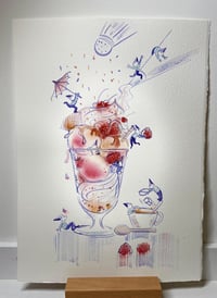 Image 2 of Aquarelle originale "P'tits gourmands #2"