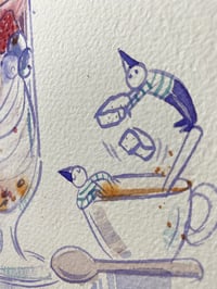 Image 3 of Aquarelle originale "P'tits gourmands #2"