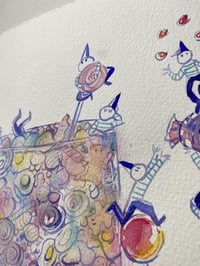 Image 5 of Aquarelle originale "P'tits gourmands #3"