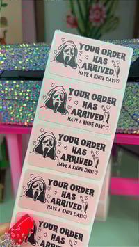 Image 1 of Have A Knife Day! (GhostFace Sticker)