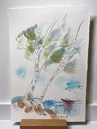 Image 2 of VENDUE Aquarelle originale "Pins maritime #2"