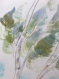 Image 4 of VENDUE Aquarelle originale "Pins maritime #2"