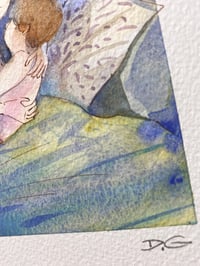 Image 4 of Aquarelle originale "Douceur d'été"