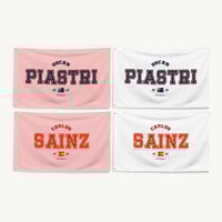 Image 2 of F1 Driver Varsity Flag