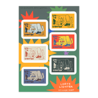 LORTE LIGHTER sticker sheet