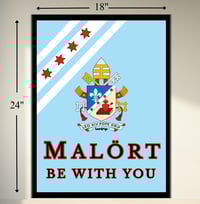 Image 2 of 18" X 24" Chicago Flag Poster by LeoDrip | Malört Art Print | Pope Leo XIV Wall Decor