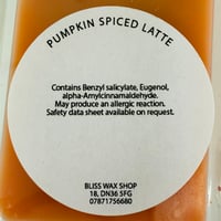 Image 2 of PUMPKIN SPICED LATTE wax melt snap bar home fragrance Autumn scents