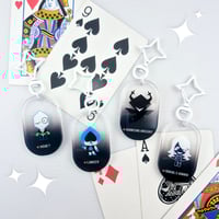 Image 2 of Deltarune Glitter Keytags Keychain & Sticker