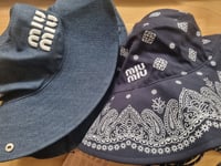 Image 7 of Miu Miu bandana print bucket hat