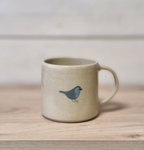 Image of Tasse à thé oiseau bleu