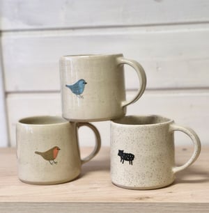 Image of Tasse à thé oiseau bleu