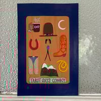 Image 1 of TAROT SAYS COWBOY ARTWORK