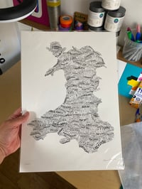 Image 2 of Cymru Map (black edition)