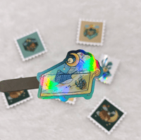 Sticker - Ocean slice (Rainbow hologram lamination)
