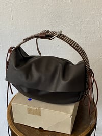 Image 1 of Brown Studded Belt-Bag