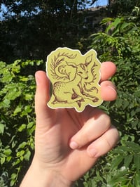 Image 1 of Fawn Inktober Weatherproof Vinyl Sticker