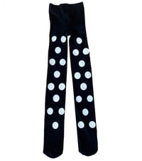 Image 1 of POLKA DOT * BLACK STOCKINGS