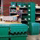 Image 6 of AR27170902 Red, 27" x 17" x 9", Attached Lid Container