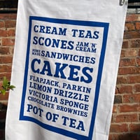 Image 1 of Cakes Menu Tea Towel