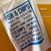 Image 2 of Fish & Chips Tea Towel