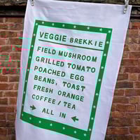 Image 1 of Veggie Brekkie Tea Towel