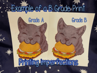 Image 4 of Burger Cat Riso Print