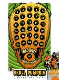 Image 2 of EYE LOVE HALLOWEEN limited prints [TWO DESIGNS] w/ Eyeball Tracker & Treat Bag!