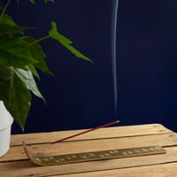 Image 11 of Gold Coloured Incense Holder (Painted Aluminium) by Namaste