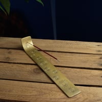 Image 10 of Gold Coloured Incense Holder (Painted Aluminium) by Namaste