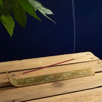 Image 3 of Gold Coloured Incense Holder (Painted Aluminium) by Namaste