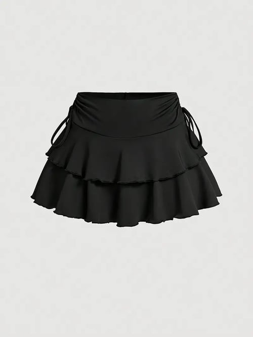 Image of Plus Size Multi Layer Skirt