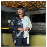 Image 4 of Faux Leather Jacket (WORN)