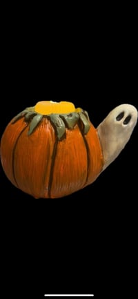 Ghost Pumpkin Tea light holder
