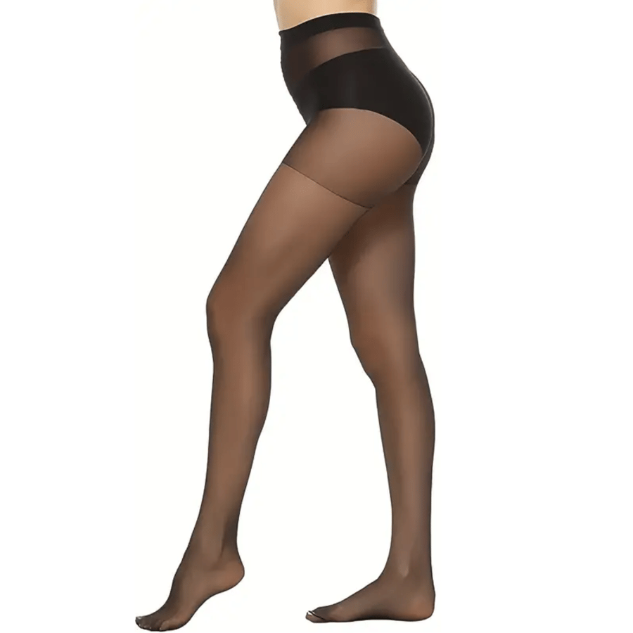 Image of Plus Size Solid Slim Tights