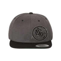 HomeGrown co Snapback - Grey/Black/Green Underbill