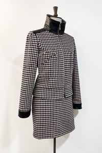 Image 2 of Marianne Jacket in Black and White Houndstooth