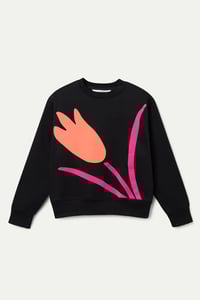 Image 3 of SUDADERA CON PRINT FLOR