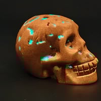 Image 2 of V4 skull- black to orange glow
