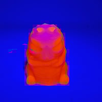 Image 2 of Double cast gus- neutral violet Skelly/orange gus