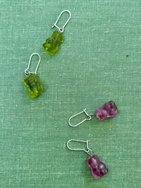 Image 3 of Sour Gummy Bear Earrings 002