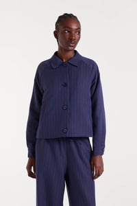 Image 1 of CHAQUETA RAYA DIPLOMÁTICA AZUL