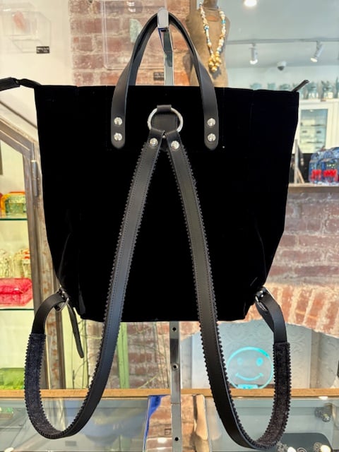 Image of Velvet Knapsacks (Black or Brown)