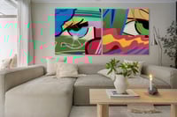 Image 5 of "Untitled Diptych" by John "CRASH" Matos