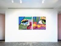Image 3 of "Untitled Diptych" by John "CRASH" Matos