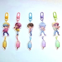 Image 3 of 【 K-POP DH. 】SAJA BOYS Soda Pop Double Charm Accessory (2.5" + 1.5" / 63.5 + 38.1 mm.)