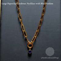 Image 4 of Large Paperclip Carabiner Necklace (various) (ready to ship)
