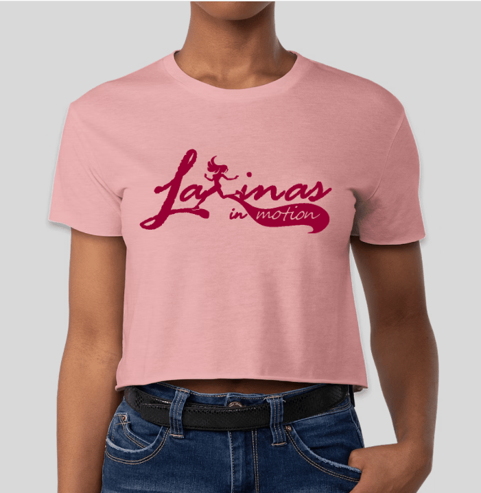 Image of Fall Pink/Wine Crop Shirt 